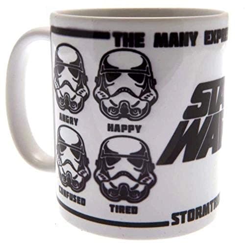 Image of Star Wars MG24950 Coffee Expressions of a Stormtrooper Mug, Ceramic, Multi-Colour, 315 ml