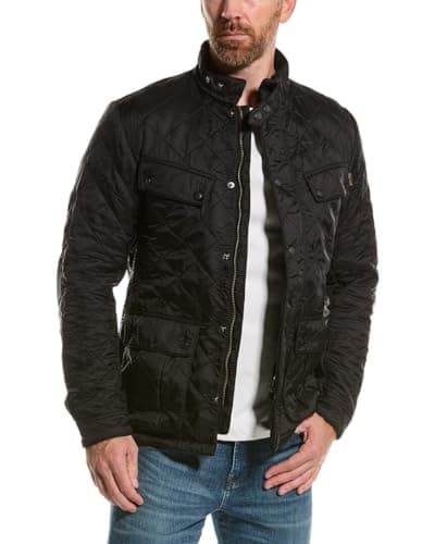Image of Barbour Ariel International Polar Quilt Jacket BLACK EXTRA LARGE