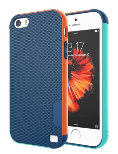 Image of Jeylly for iPhone 5/5S/SE 2016 Case, [3 Color] Slim Hybrid Impact Rugged Soft TPU & Hard PC Bumper Shockproof Protective Anti-slip Case Cover Shell for iPhone 5/5s/SE - Blue
