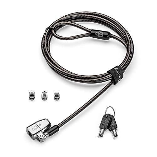 Image of Kensington ClickSafe 2.0 3-in-1 Keyed Laptop Lock (T-Bar, Nano & Wedge Anchors)