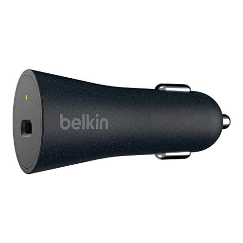 Image of Belkin Boost Charge 27 W Quick Charge 4+ Car Charger with USB-C to USB-C Cable (Quick Charge 4+ Charger ideal for Samsung Galaxy Note 10/10+), 4ft/1.2m