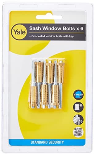 Image of Yale Locks P6P119 Sash Window Bolts (Pack of 6)