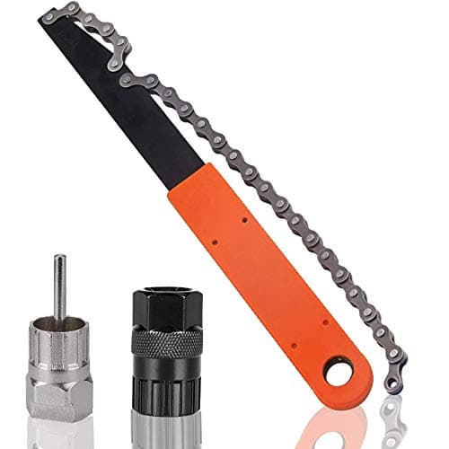 Image of ZAWTR Bike Cassette Removal Tool, 1 Pcs Chain Whip and Cassette Tool/2 Pcs Cassette Lockring Tool, Bicycle Freewheel Removal Tool Sprocket Remover Set for 6, 7, 8, 9, 10, 11 Speed Cassette