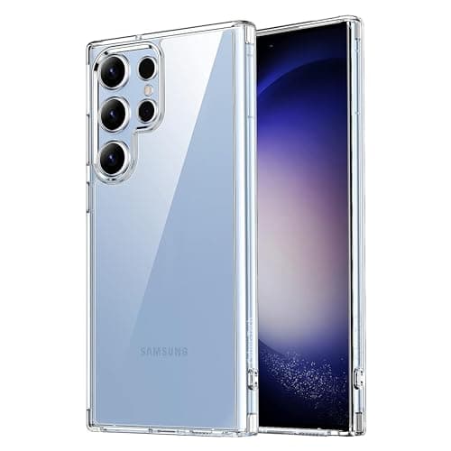 Image of Cyber-Tech Compatible with Samsung Galaxy S22 Ultra 5G Case (2022), Clear Anti-Yellowing with Shockproof Protective Bumper Phone Cover for S22 Ultra 6.8-Inch – Clear