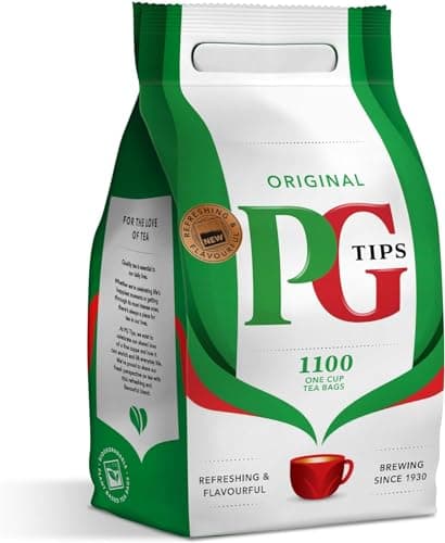 Image of PG tips Compatible One Cup Everyday Tea Bags Bulk Pack Of 1100 Teabags for Catering, Birthdays, Office Tea Breaks and Afternoon Tea