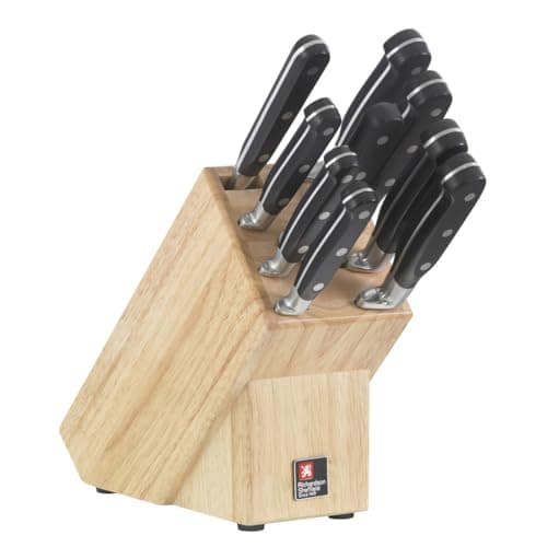 Image of Richardson Sheffield V Sabatier 9pc Block, stainless_steel, Black, 9 Piece Knife