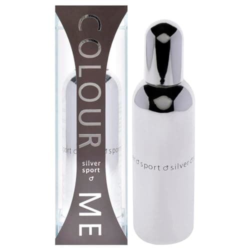 Image of COLOUR ME Silver Sport Perfume for Men 90ml Eau de Parfum, Luxury Fragrance - Mens Aftershave, Long Lasting Fragrance for Men by Milton-Lloyd