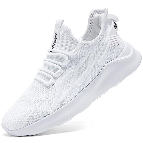 Image of Oltyutc Trainers for Women Gym Sneakers Light-Weight Running Tennis Walking Shoes White Ladies Size 5.5 UK(Label Size:39)