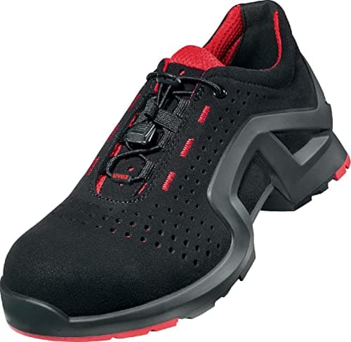 Image of Uvex Damen 1 x-tended Support Safety Shoes - S1 SRC, Red/Black - Size 8