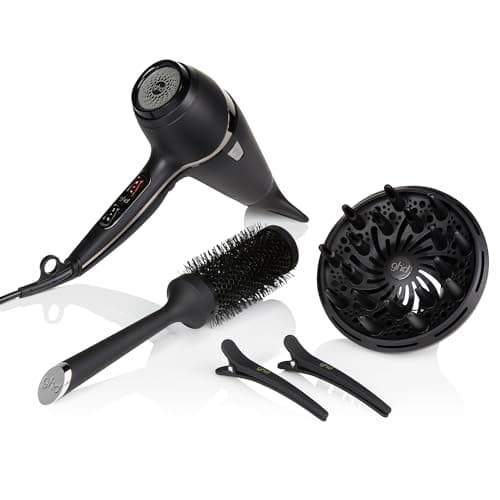 Image of ghd Air Kit Professional Ionic Hair Dryer – Ionic 2100W with Diffuser, Styling Nozzle, Size 3 Radial Brush & Sectioning Clips