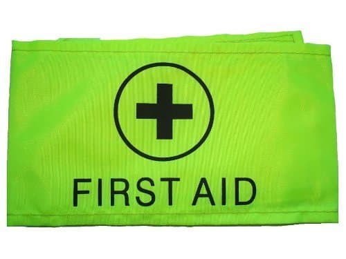 Image of First Aider Aid Armband Yellow - Hi Vis Events,Concerts by Reliance Medical
