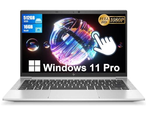 Image of HP Elitebook 830 G8 Touchscreen Business Laptop, 13.3" FHD Notebook, Intel Core i7-1185G7, 16GB RAM, 512GB SSD,QWERTY Keyboard, Windows 11 Pro (Renewed)
