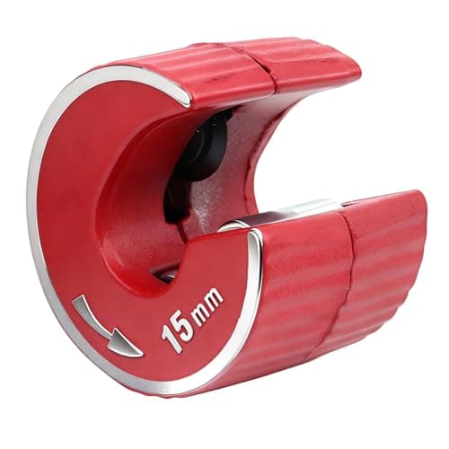 Image of 15mm Copper Pipe Cutter with Rotating Blade for Clean Cuts Professional Copper Pipe Cutter with Aluminum Alloy Body One-Handed Operation Ideal for Tight Spaces in Plumbing and DIY Projects