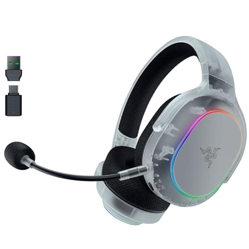 Image of Razer Barracuda X Chroma Wireless Gaming Headset: 2.4GHz Wireless & Bluetooth - Lightweight - RGB - 40mm Drivers - Cardioid Mic - 70 Hr Battery - For PC, Mac, PS5, Switch 2, Smartphone - Phantom White