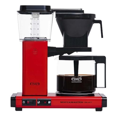 Image of Moccamaster KBG Select, Filter Coffee Machine, Coffee Machines, Red, UK Plug, 1.25 Liters