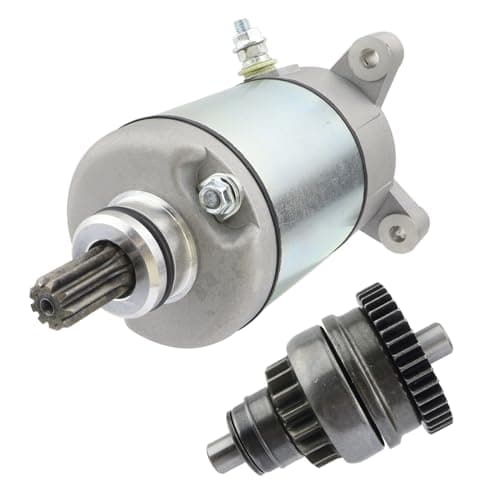 Image of shamofeng Starter Motor and Drive Engine Set Replacement for Polaris 3090188 3084981 for ATV335 400 450 500 MAGNUM 2X4 4X4,SCRAMBLER/SPORTSMAN 500,BIG BOSS 500,RANGER 500 2X4/4X4,18645 410-54020