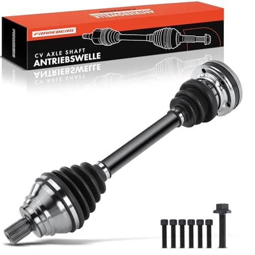 Image of Frankberg Joint Kit Drive Shaft CV Joint Kit Automatic Transmission Front Axle Left Mitout ABS Ring Compatible with A3 8P1 TT 8J3 Golf VI 5K1 P.a.s.s.a.t 362 3C2 Replace# 1K0407271JJ