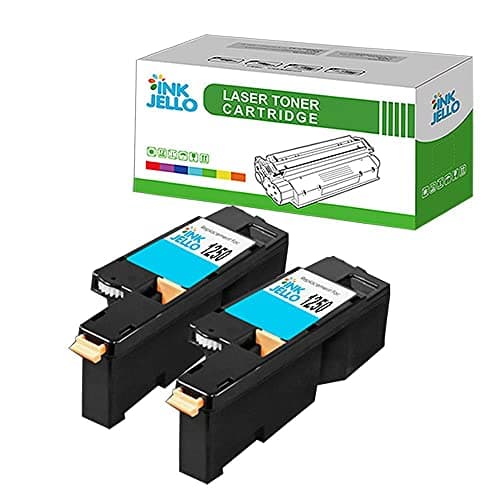 Image of InkJello Compatible Toner Cartridge Replacement for Dell 1250 1250c 1350 1350cnw 1355 1355cn 1355cnw C1760 C1760nw C1765 C1765nfw DELL1250C (Cyan, Double-Pack)