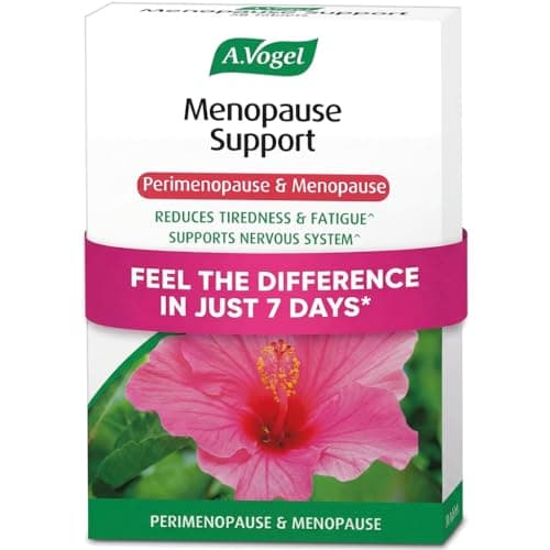Image of A.Vogel Menopause Support | for Perimenopause, Menopause & Postmenopause Symptoms | Menopause Supplement with Soy Isoflavones, Magnesium & Hibiscus | 30 Tablets