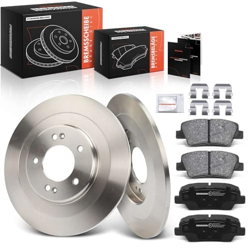 Image of Frankberg Brake Kit incl. 2x Brake Disc + 4x Brake Pad Rear Compatible with i40 CW VF i40 VF Replace# 58302C8A30, 583021RA30