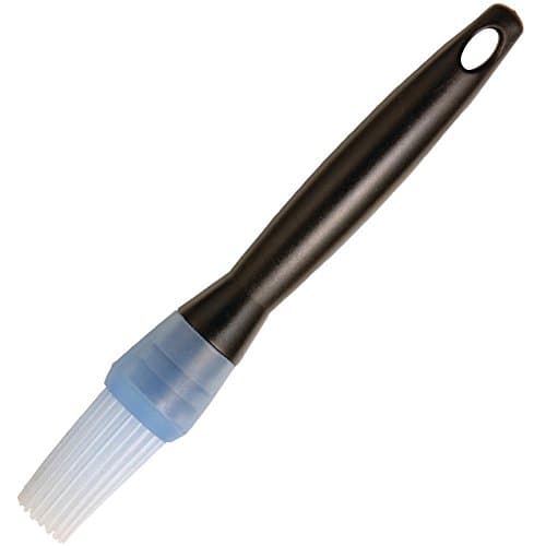Image of KitchenCraft KCSP2 Silicone Pastry Brush, Black / Blue, 17 cm