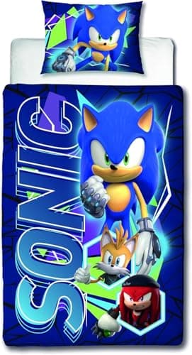 Image of Character World Sonic the Hedgehog Spin Single Rotary Duvet Set, Multi-Color