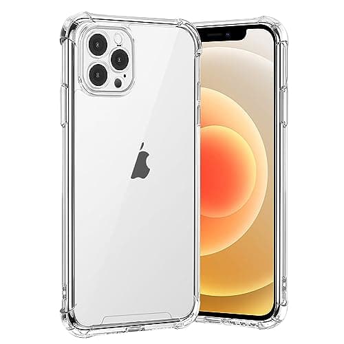 Image of gueche Compatible with iPhone 12 Pro Max Case, Crystal Clear Phone Cover, Anti-Scratch and Shock-Absorption, Stay Original beauty of your phone,Basic Case for iphone 12 Pro Max Hülle Coque funda