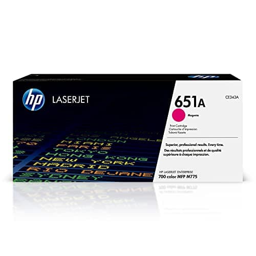 Image of HP CE343A 651A Original LaserJet Toner Cartridge, Magenta, Single Pack