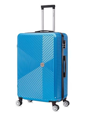 Image of FLYMAX 29" Large Suitcases on 4 Wheels Lightweight Hard Shell Luggage Durable Check in Hold Luggage Built-in 3 Digit Combination Royal Blue 106L