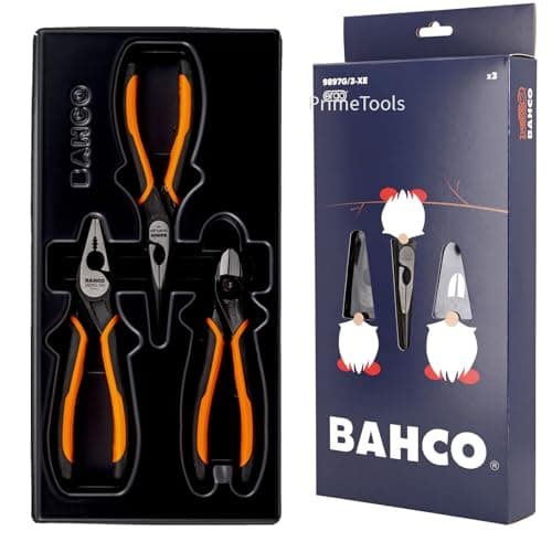 Image of Bahco 9897G/3-XE “All-Round” 3 Piece Ergo Plier Set – Christmas Edition