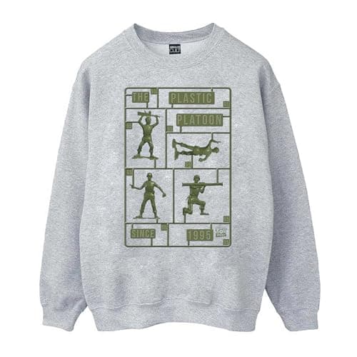Image of Disney Girls Toy Story The Plastic Platoon Sweatshirt 9-11 Years Sport Grey