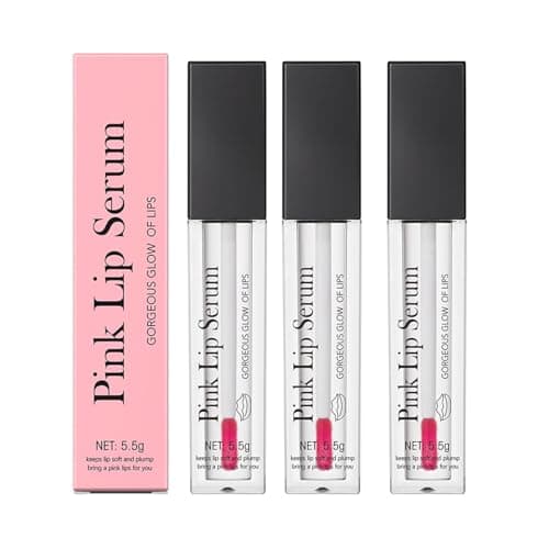 Image of Nuyiac Pink Lip Serum Plumper, Color Changing Lip Gloss, Pink Lip Serum Plump Gorgeous Glow of Lips, Pink Lip Serum Plumping, Glow Color Changing Lip Oil, Hydrating Lip Stain for Women