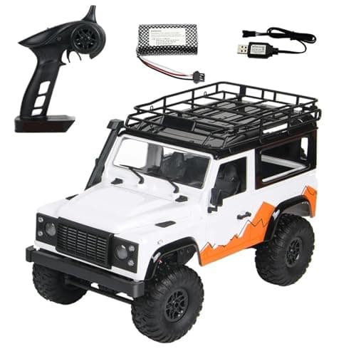 Image of Quavva 1/12 4WD RC Crawler MN99 for 14+ Adults 2.4GHz Full Proportional LED Lights 60Min Runtime Off-Road RTR Model White