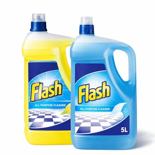 Image of Zopper - Flash All Purpose Cleaner 2 x 5L – Lemon & Ocean Multi Surface Cleaner – Concentrated Floor & Hard Surface Cleaning Liquid