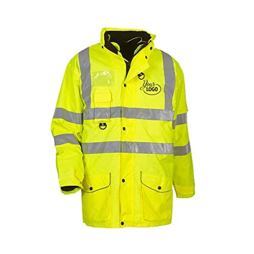Image of Yoko Hi Vis Multi-Function Breathable & Waterproof 7-In-1 Jacket (2XL) (Hi Vis Yellow)
