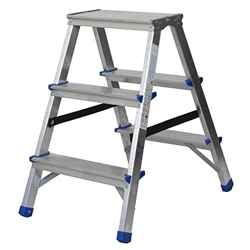 Image of Abbey Aluminium Double Sided Step Ladders 3 Tread