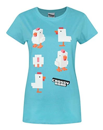 Image of Crossy Road Chicken Women's T-Shirt (M) Blue