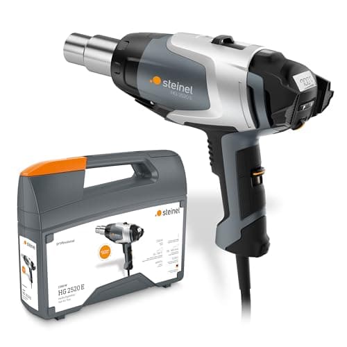 Image of Steinel HG 2520 E Hot Air Gun in Case, Professional Heat Stripper, Cable 3 m, LCD Display, 700 °C|500 L/min, 2300 W, 220 V
