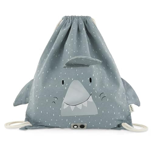 Image of Trixie Unisex Kid's Drawstring Bag Mr. Shark, Grey, One Size