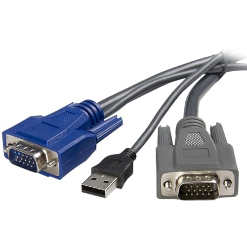Image of StarTech.com 6 ft Ultra-Thin USB VGA 2-in-1 KVM Cable (SVUSBVGA6)