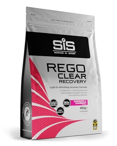 Image of Science in Sport Rego Clear Recovery | Clear Whey Protein Shake | 20g Protein, 21g Carbs, Low in Sugar | Raspberry & Cranberry, 460g
