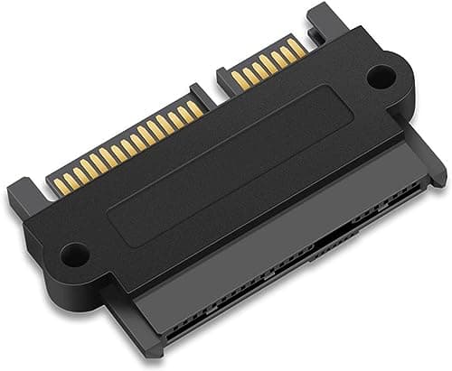 Image of AYMBH SAS 22 Pin to 7 Pin + 15 Pin SATA Hard Disk Drive (HDD/SSD) RAID Adapter with 15 Pin Power Port - SFF-8482 to SATA Compatible Adapter for Enhanced Storage Flexibility and Compatibility
