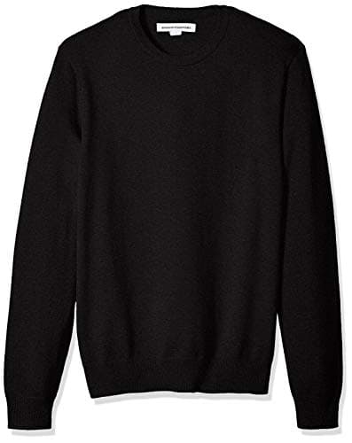 Image of Amazon Essentials Men's Crewneck Sweater (Available in Big & Tall), Black, X-Small