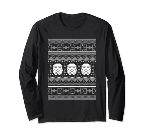 Image of Star Wars Christmas Stormtrooper Knit Long Sleeve T-Shirt