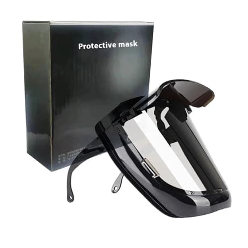 Image of Welding Mask PC 180° Large View Earhook Helmet Anti-Strong Light High Temperature Resistant for Arc Weld Grind Cut(Widen-Transparent)