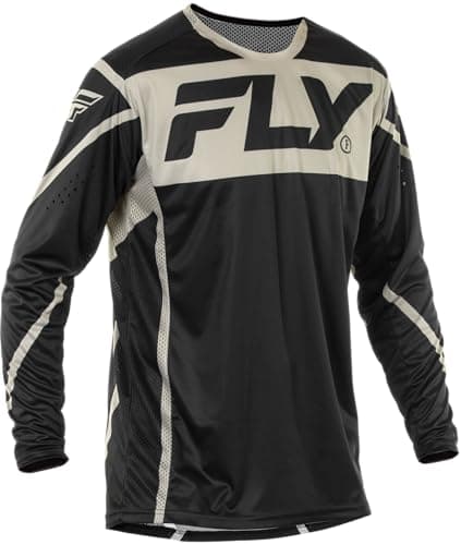 Image of Fly Racing Men's Lite Jersey (Black/Grey, 2X-Large)