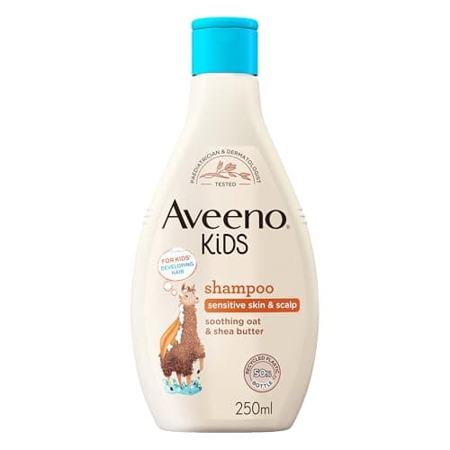Image of Aveeno Baby Kids Shampoo 250ml | Enriched with Soothing Oat & Shea Butter | Childrens Shampoo Developed for Your Little Superhero | Childrens Toiletries Sets