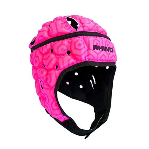 Image of Rhino Pro Rugby Headguard, Hot Pink, Medium Youth
