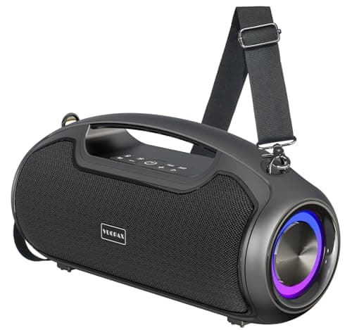 Image of Portable Bluetooth Speakers Wireless, 200W Peak Loud Sound and Deep Bass for Party, IP65 Waterproof Outdoor Speaker w/ 2*Subwoofer/Tweeter/DSP/Bass Boost/Fast Charging/TWS/TF/USB/AUX, 24H Playtime