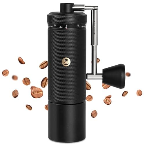 Image of TIMEMORE Chestnut S3 Manual Coffee Grinder, Numerical External Adjustable Setting, All-Metal Body and Stainless Steel Burr, for Espresso to French Pressm, Black